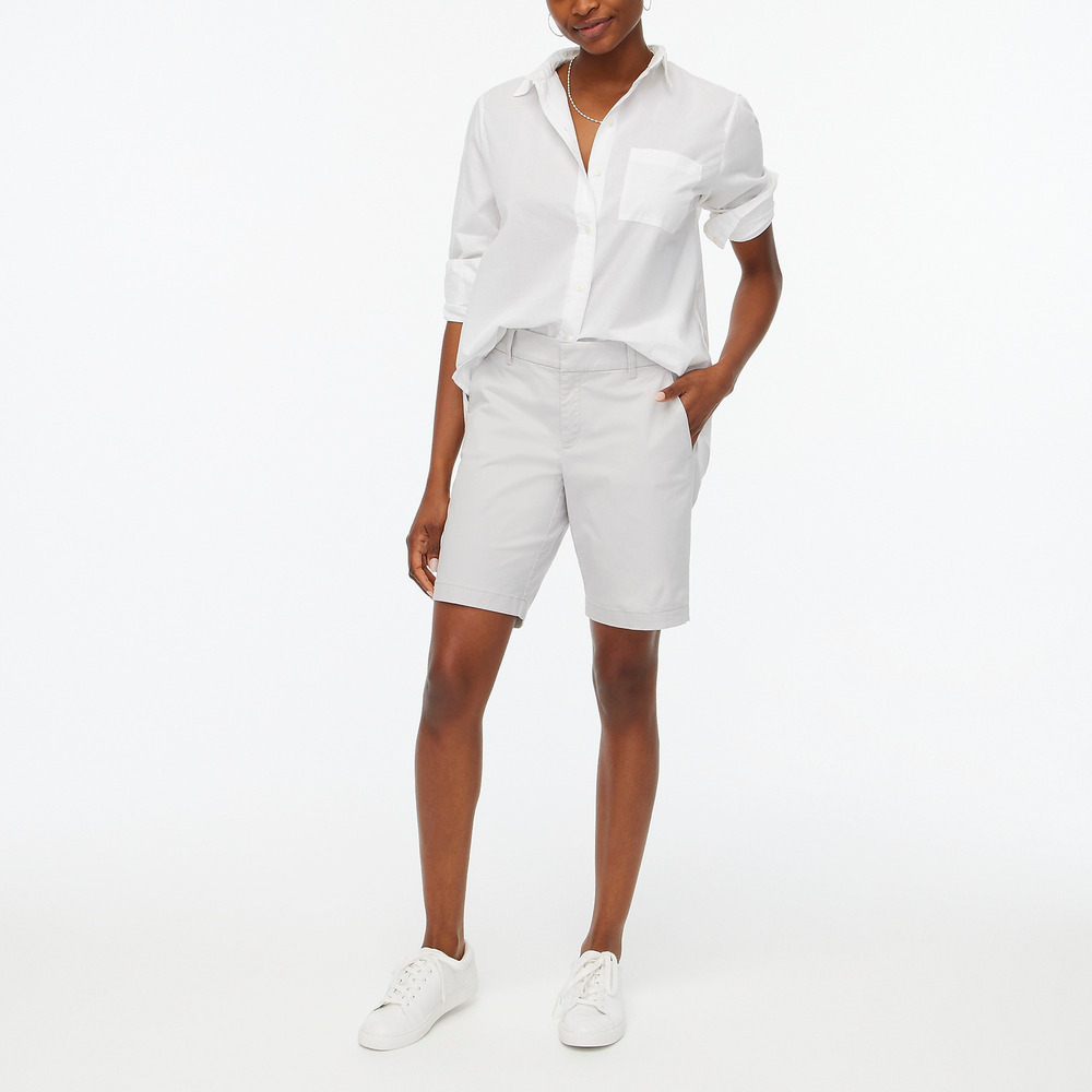J.Crew Factory 9" Frankie bermuda chino Gray short 6